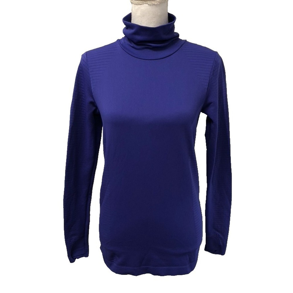 Athleta Turtleneck Pullover Top Womens Medium Purple Active Running Outdoor